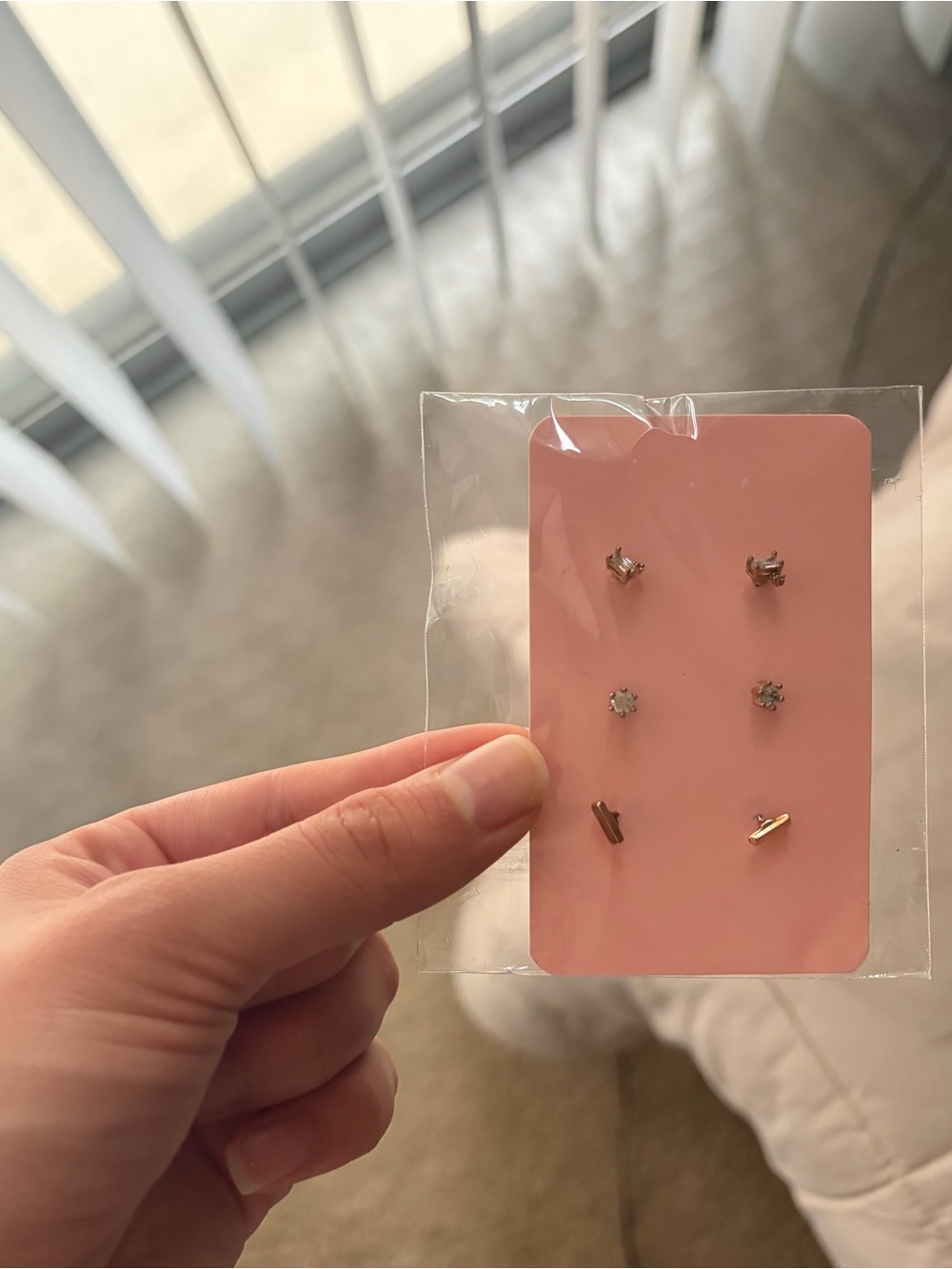 NEW Delicate Gold Tone Mini Stud Earring Set